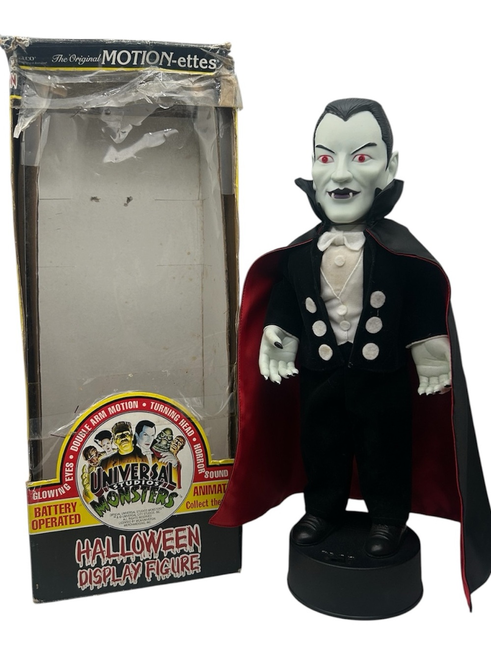 Universal Studios Monster Dracula 17" Motion-ette Vtg Telco 1992 Sounds Movement